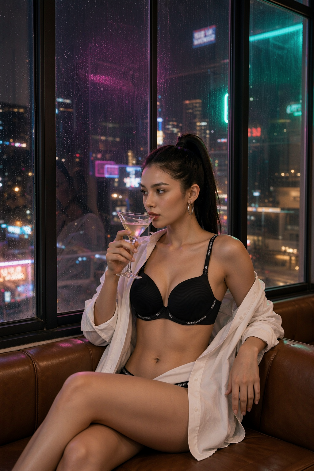 立体杯细纹文胸｜字母肩带｜顺滑侧翼款｜6509#