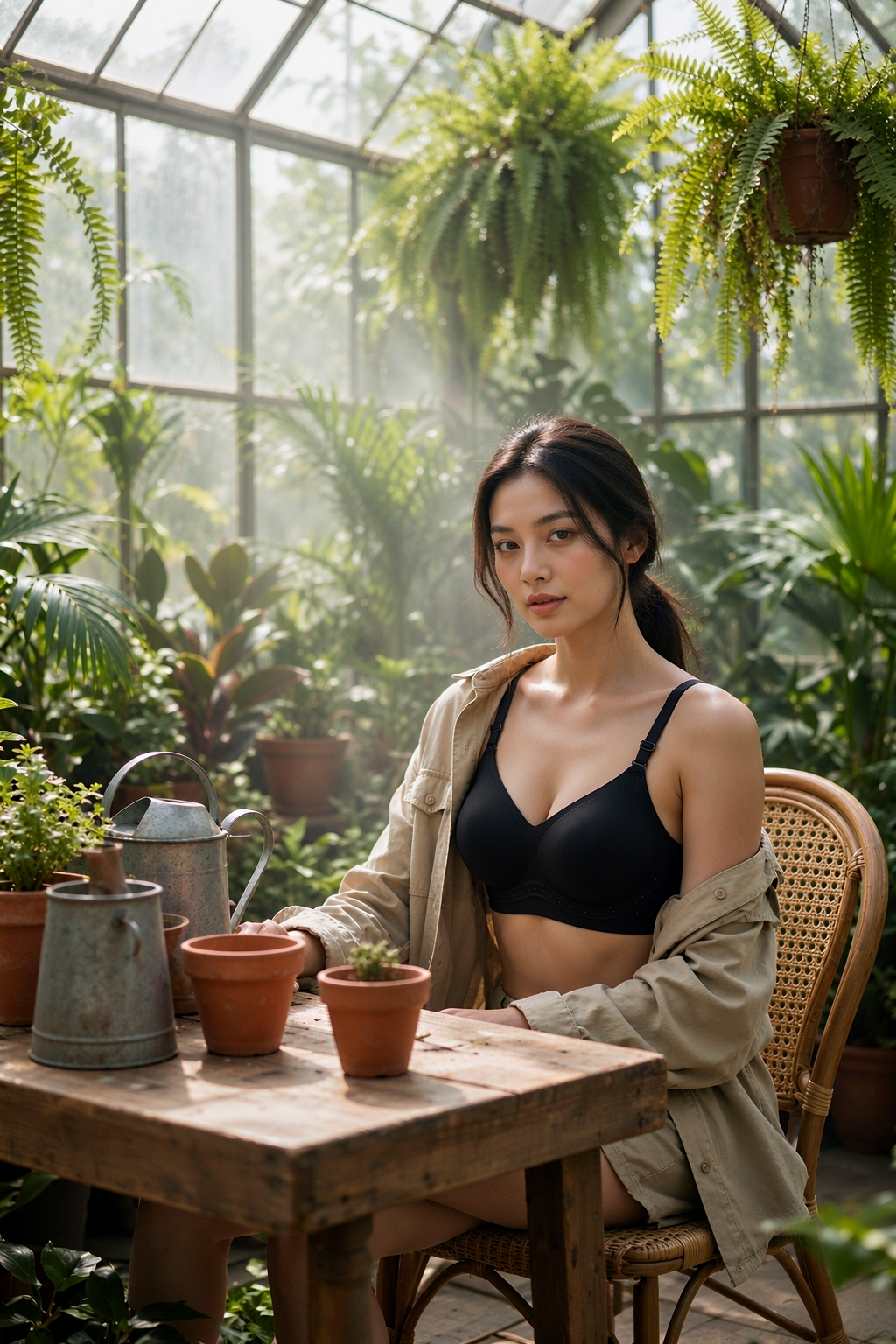 Wireless breathable bra | Removable pads | Multi-row hook-and-eye closure | 924#
