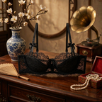Plus-size lace thin-cup bra | Lightweight & breathable | Comfortable full-coverage style | DW9186#