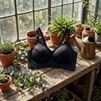 Wireless breathable bra | Removable pads | Multi-row hook-and-eye closure | 924#