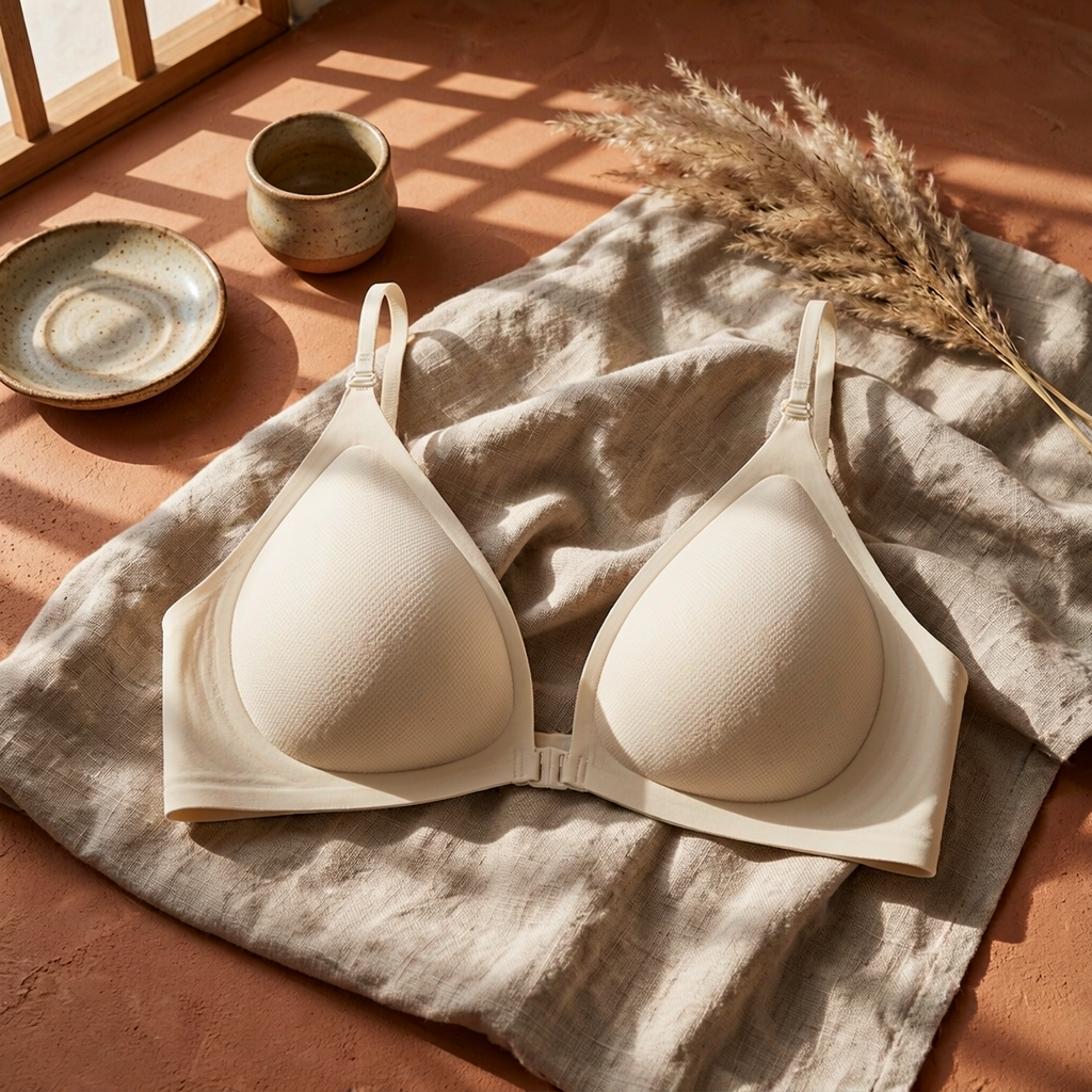 Front Closure Comfy Bra | Teardrop Molded Cup | Lightweight Wireless | #6831