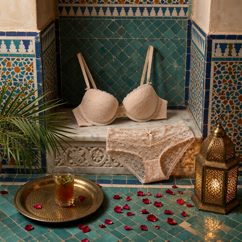 Lace Bra and Panty Set | Lightweight & Breathable | Natural Support Style | 9190#
