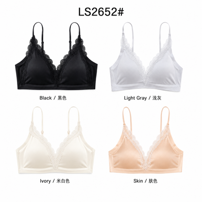 Lightweight wireless | Lace V-neck | Everyday bra | LS2652#