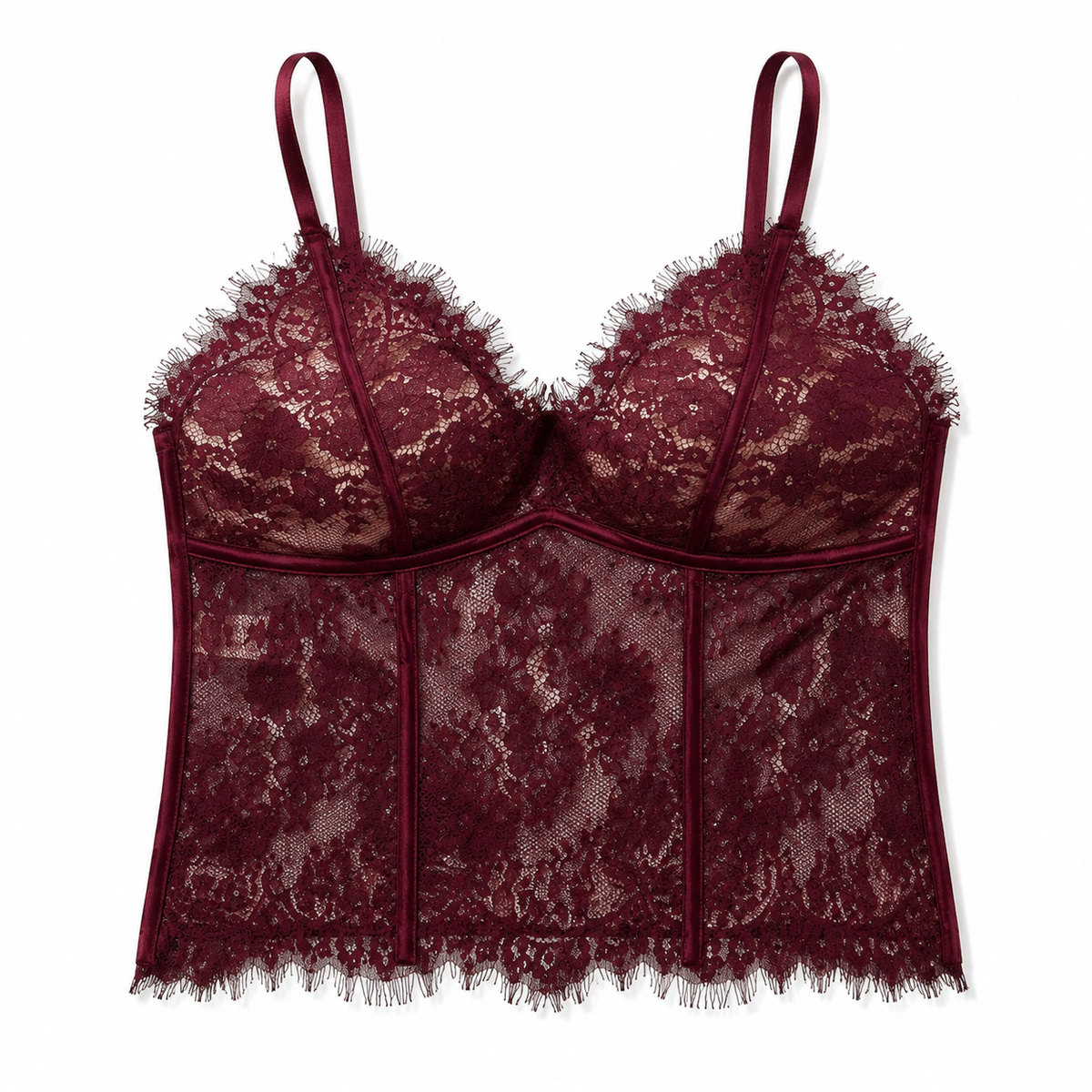 French Eyelash Lace Shaping Camisole | Lightweight Luxury Wireless Bra Top | Z5068#