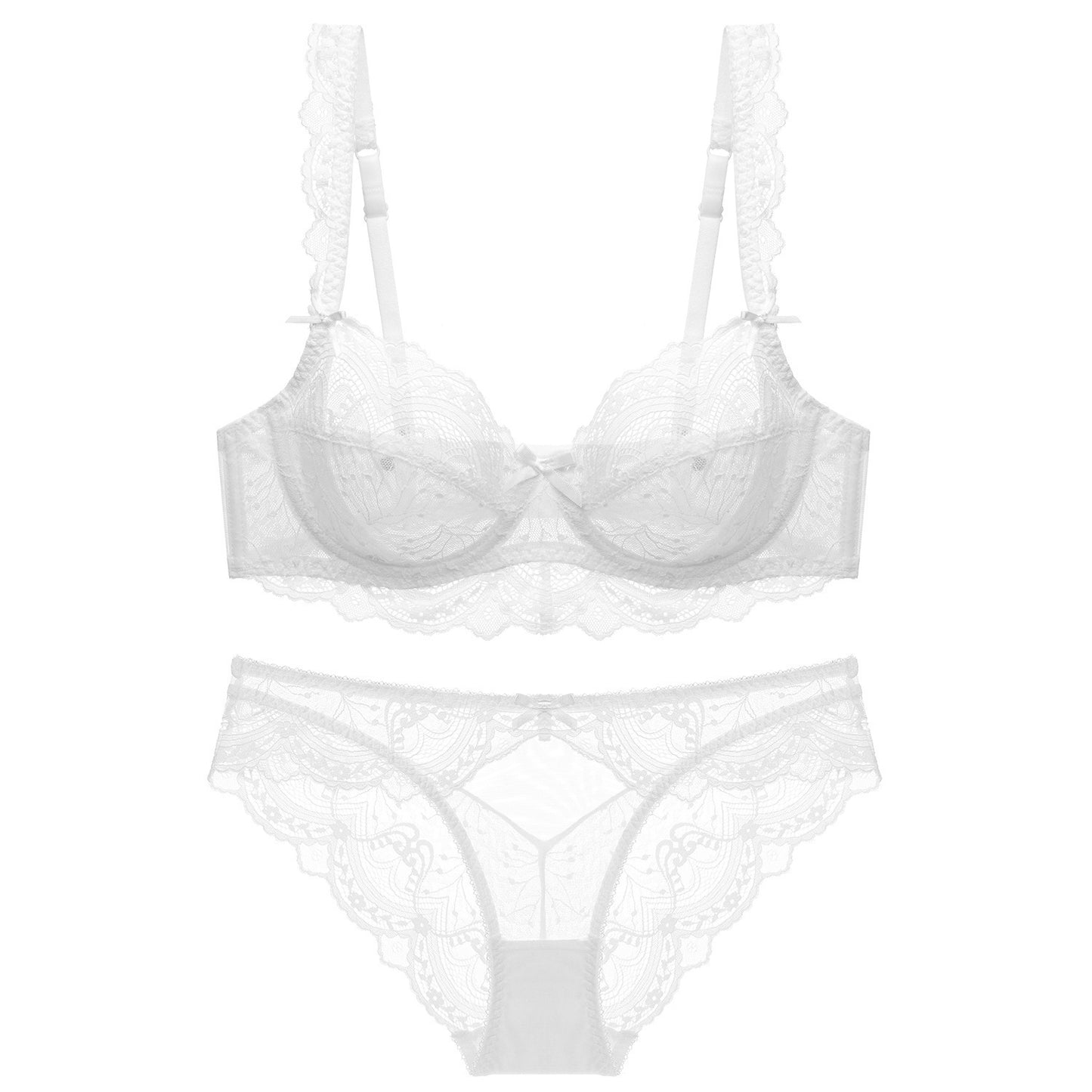 Lightweight Wire-free Lace Bra Set | Breathable & Comfortable | Everyday Push-up