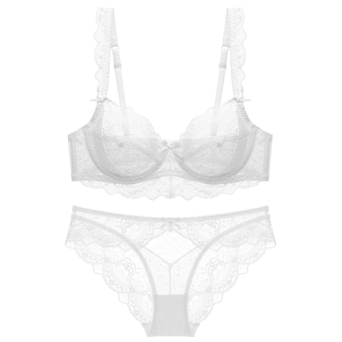 Lightweight Wire-free Lace Bra Set | Breathable & Comfortable | Everyday Push-up