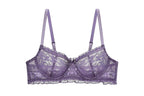 French Light Luxury Lace Underwire Lingerie Set | Romantic Scalloped Edge Breathable Mesh 4 Colors Available - 9339#