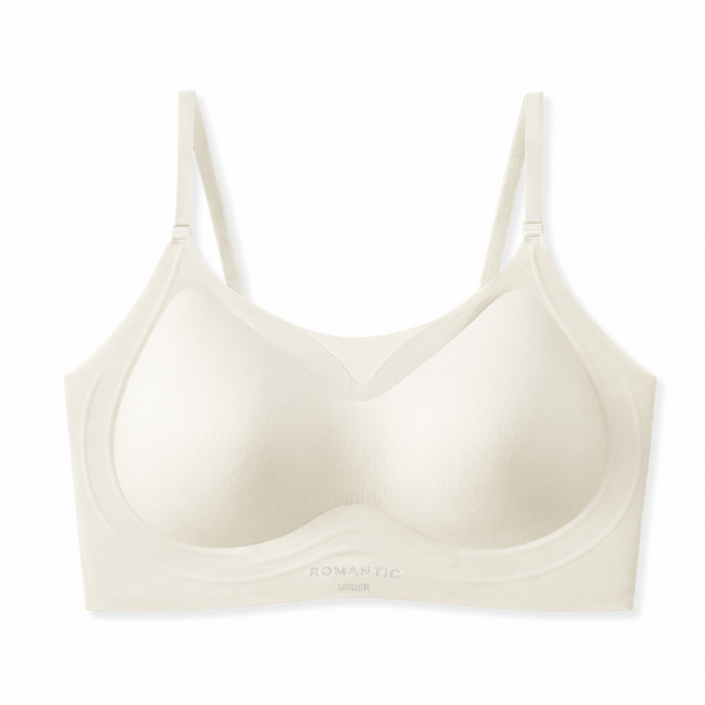 6382# 香槟色无钢圈舒适文胸正面图