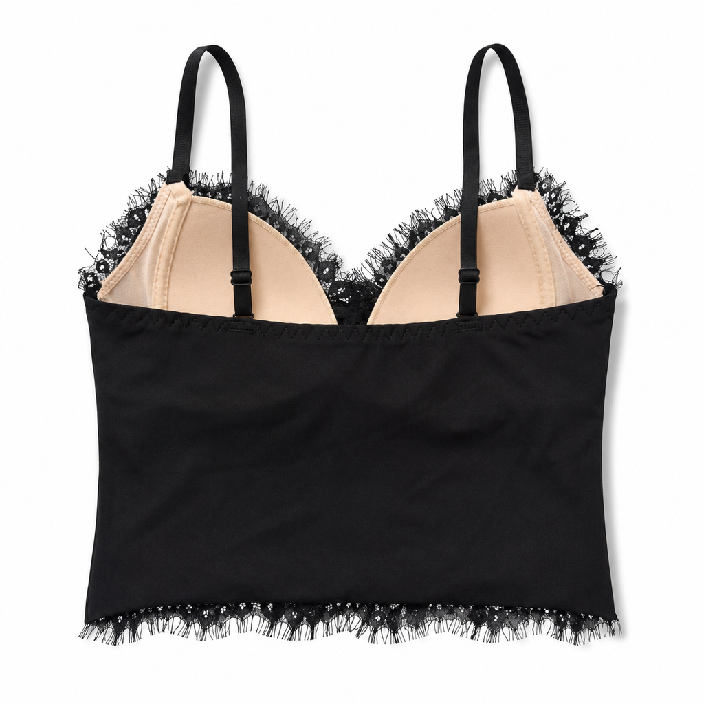 French Eyelash Lace Shaping Camisole | Lightweight Luxury Wireless Bra Top | Z5068#