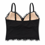 French Eyelash Lace Shaping Camisole | Lightweight Luxury Wireless Bra Top | Z5068#